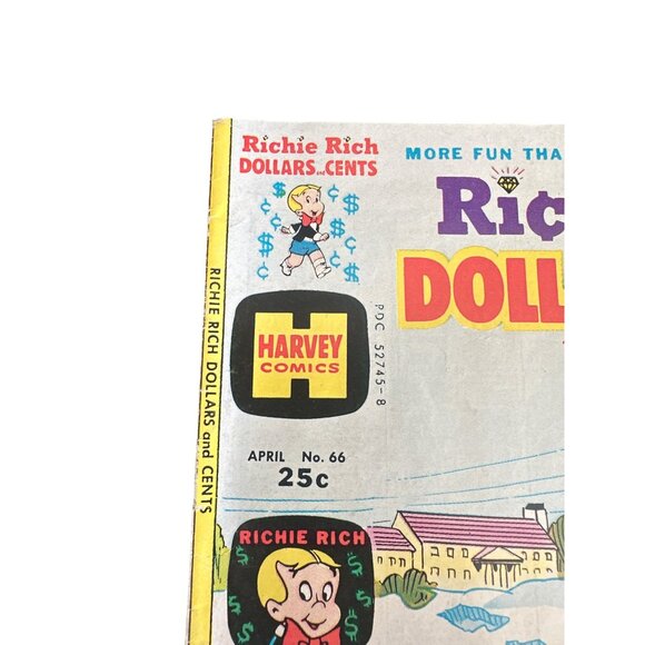 Richie Rich Dollars & Cents #66 April 1974 Comic Harvey Comics Bagged Boarded - Picture 2 of 5